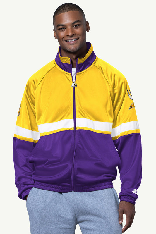 Starter Top Pick | MENS MINNESOTA VIKINGS VETERAN TRACK JACKET