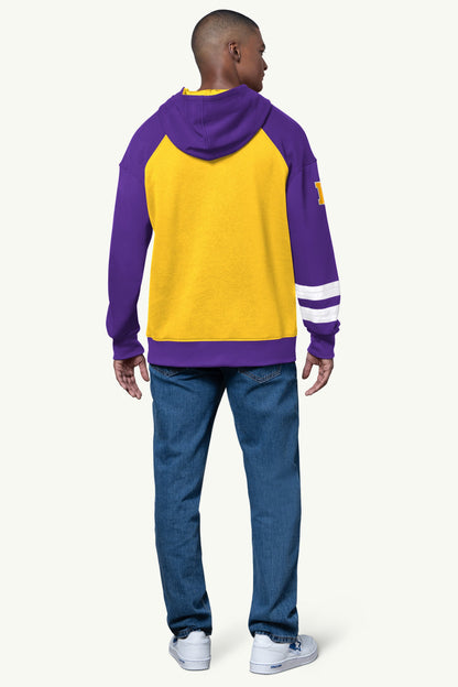 Starter Essential | MENS MINNESOTA VIKINGS INTERCEPTION COLORBLOCK HOODIE