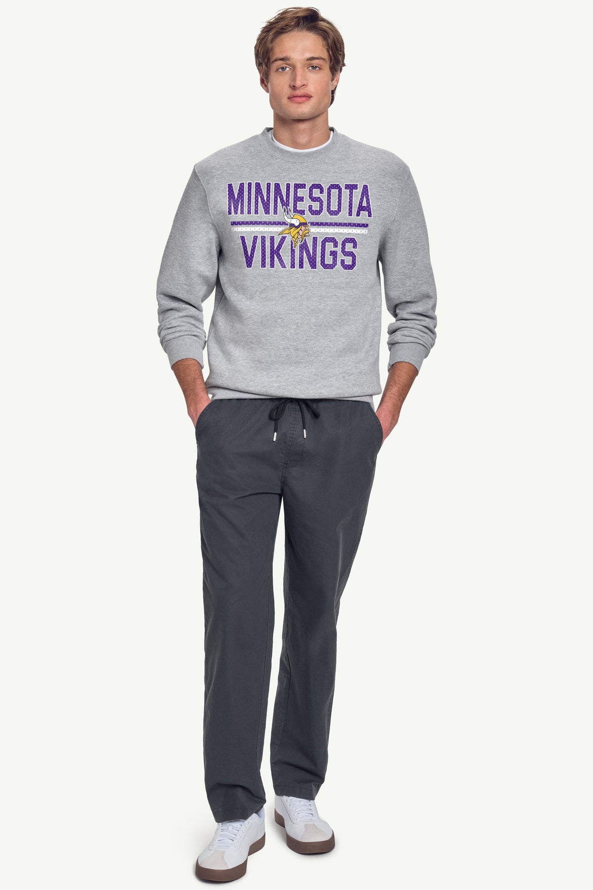 Starter Sale | MENS MINNESOTA VIKINGS MESH LOOK SWEATSHIRT