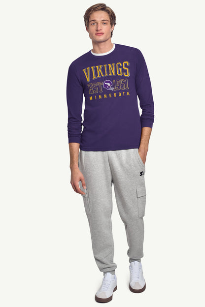 Starter Premium | MENS MINNESOTA VIKINGS RETRO LONG SLEEVE T SHIRT