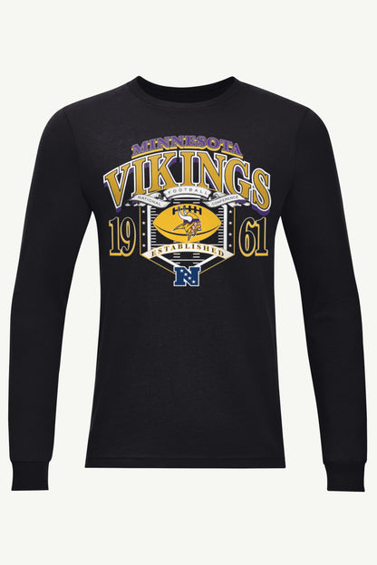 Starter Customer Favorite | MENS MINNESOTA VIKINGS 80s INSPIRED FIELD LONG SLEEVE T SHIRTL