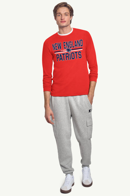 Starter Customer Favorite | MENS NEW ENGLAND PATRIOTS MESH LOOK LONG SLEEVE T SHIRT