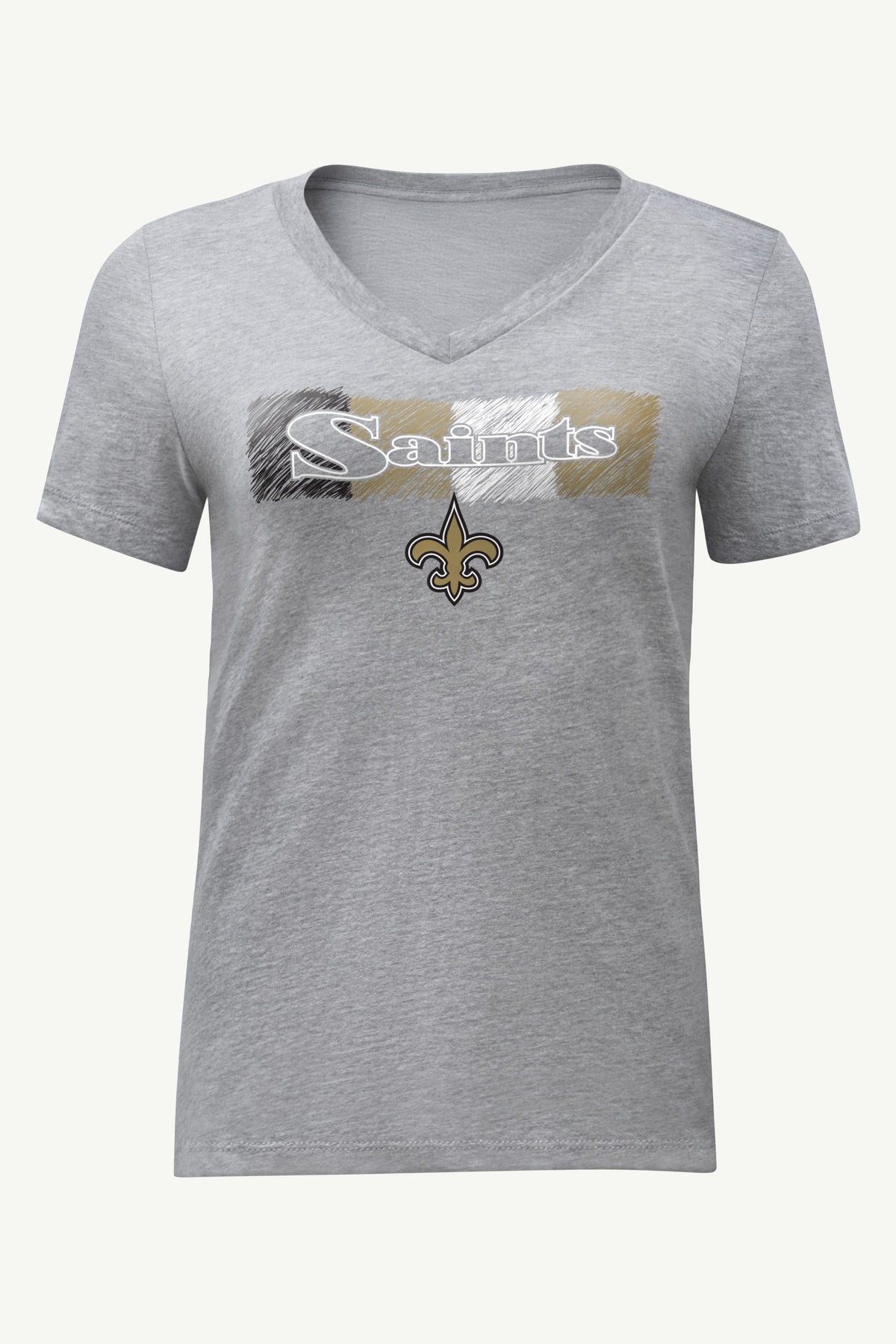 Starter Signature | WOMENS NEW ORLEANS SAINTS COLOR SHADING V-NECK T SHIRT