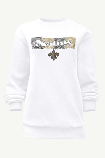 Starter Classic | WOMENS NEW ORLEANS SAINTS COLOR SHADING SWEATSHIRT