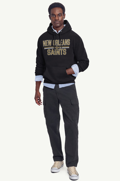 Starter Signature | MENS NEW ORLEANS SAINTS MESH LOOK HOODIE