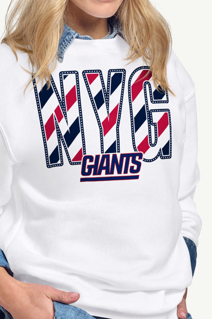 Starter Exclusive | WOMENS NEW YORK GIANTS STARS AND STRIPES SWEATSHIRT