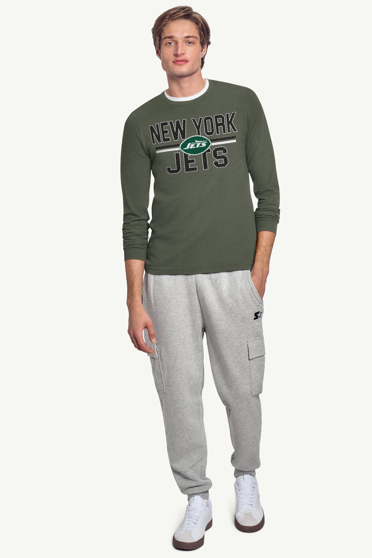 Starter Best Seller | MENS NEW YORK JETS MESH LOOK LONG SLEEVE T SHIRT