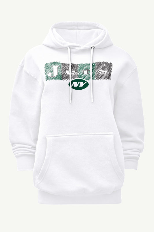 Starter Sale | WOMENS NEW YORK JETS COLOR SHADING HOODIE