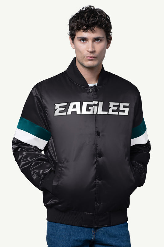 Starter Hot Sale | MENS PHILADELPHIA EAGLES SATIN VARSITY JACKET