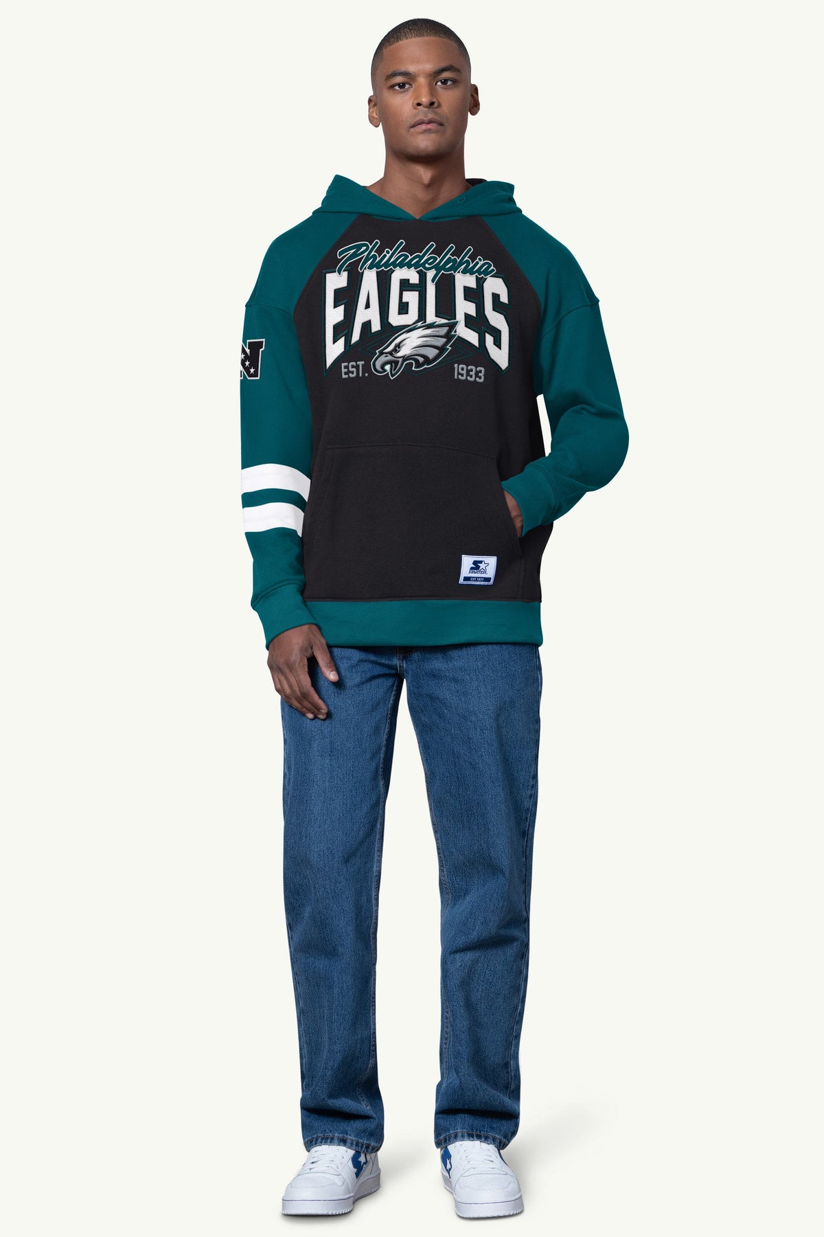Starter Customer Favorite | MENS PHILADELPHIA EAGLES INTERCEPTION COLORBLOCK HOODIE