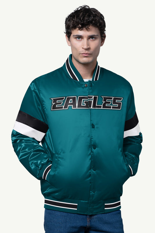 Starter Sale | MENS PHILADELPIA EAGLES SATIN VARSITY JACKET