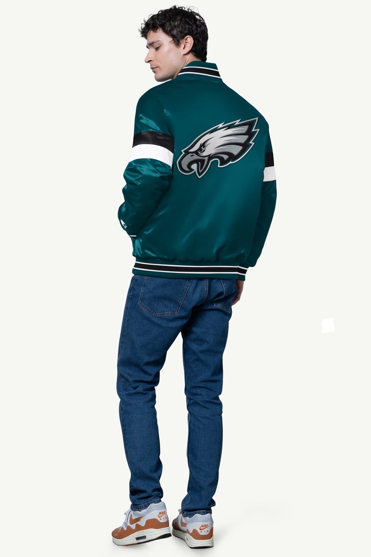 Starter Sale | MENS PHILADELPIA EAGLES SATIN VARSITY JACKET