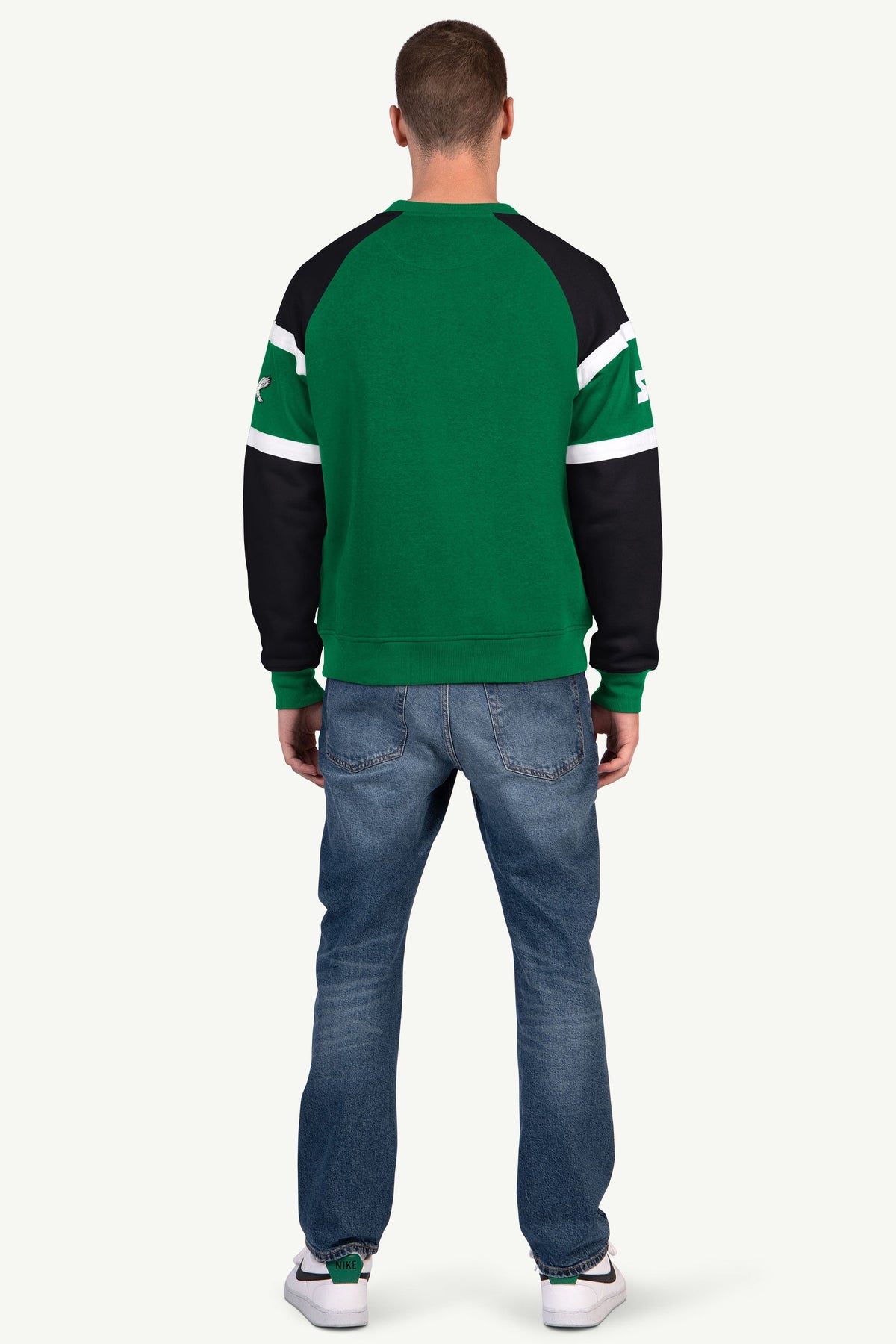 Starter Hot Sale | MENS PHILADELPHIA EAGLES DIME BACK COLORBLOCK CREWNECK