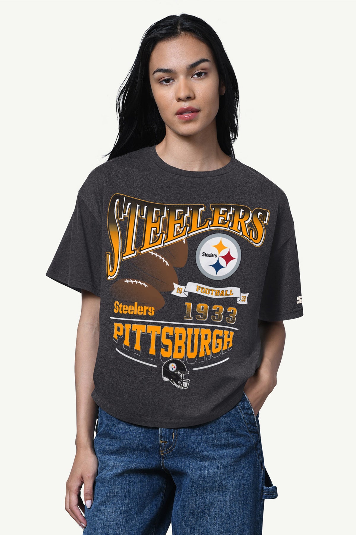Starter Signature | WOMENS PITTSBURGH STEELERS HALL OF FAME T SHIRT