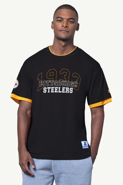 Starter New | MENS PITTSBURGH STEELERS SHORT SLEEVE T SHIRT