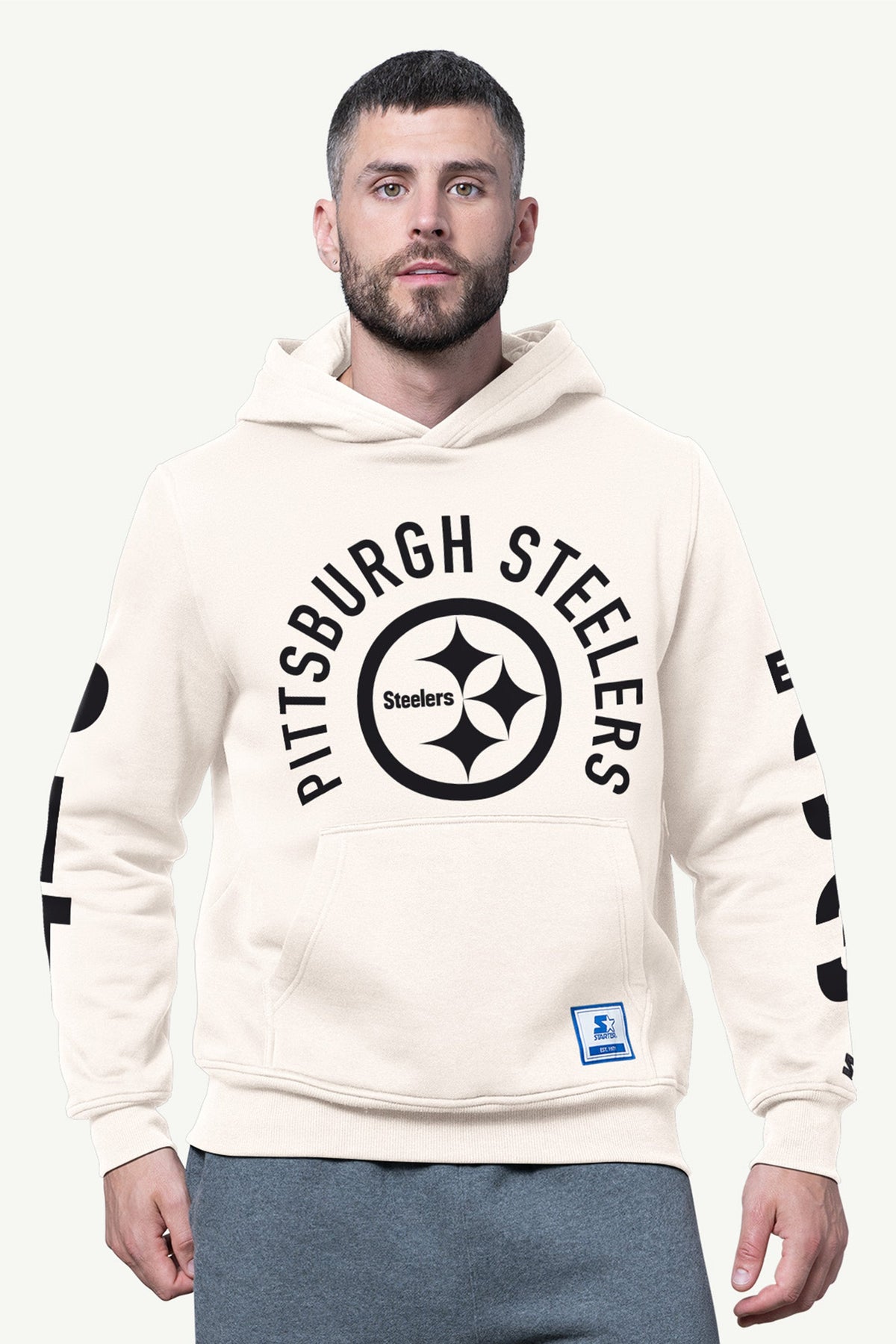 Starter New | MENS PITTSBURGH STEELERS HANDOFF FLEECE HOODIE