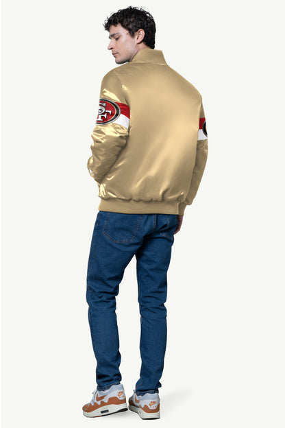 Starter Hot Sale | MENS SAN FRANCISCO 49ERS SATIN VARSITY JACKET