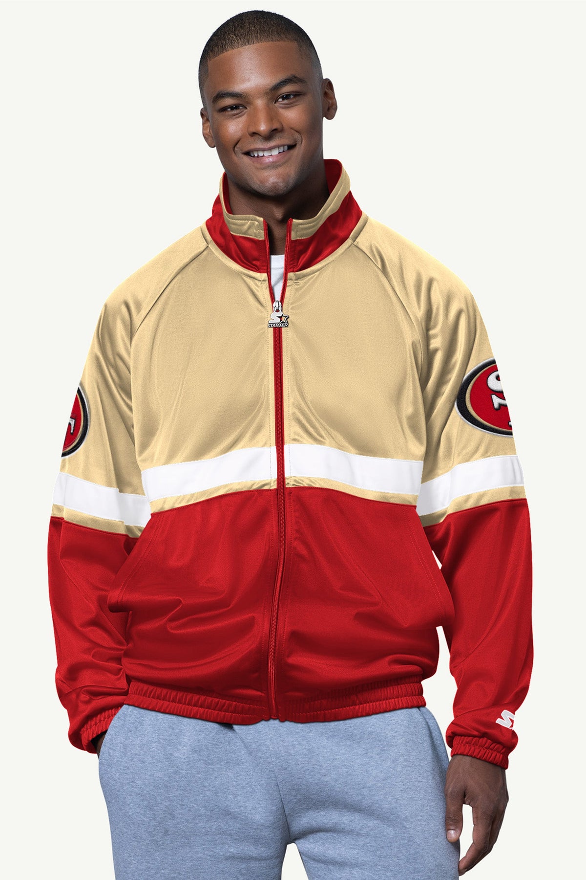 Starter Best Seller | MENS SAN FRANCISCO 49ERS VETERAN TRACK JACKET