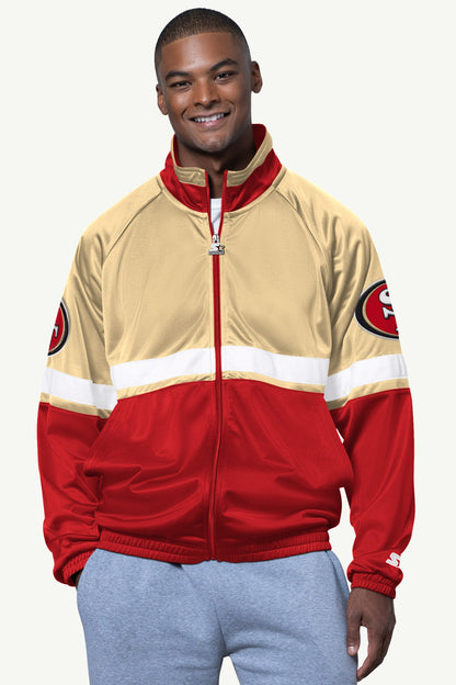 Starter Best Seller | MENS SAN FRANCISCO 49ERS VETERAN TRACK JACKET