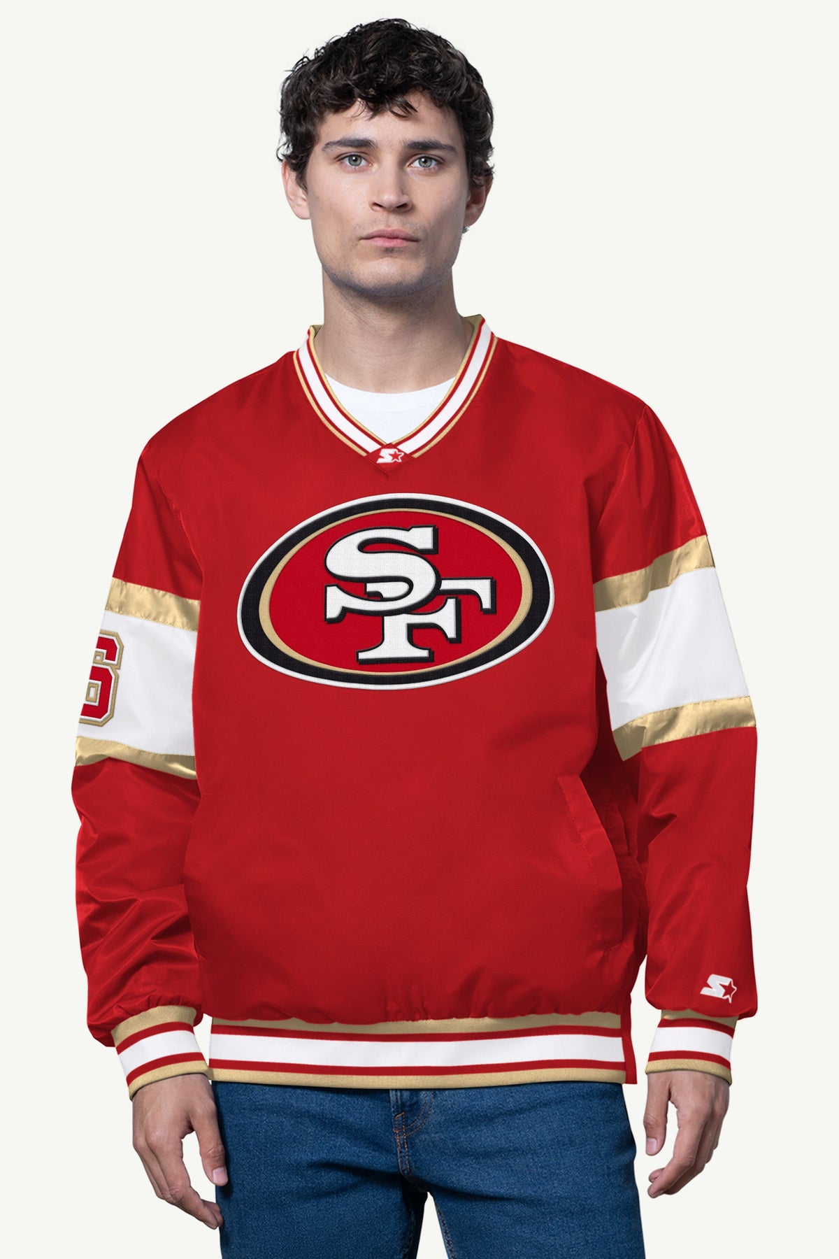 Starter Best Price | MENS SAN FRANCISCO 49ERS SIGNAL COLLAR PULLOVER