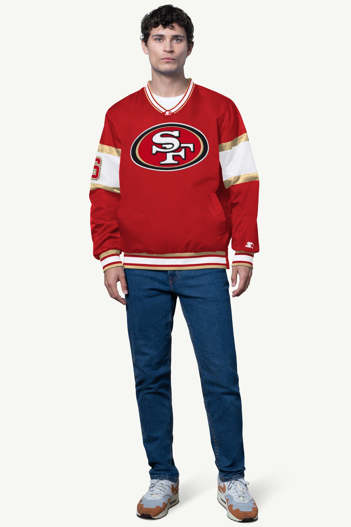 Starter Best Price | MENS SAN FRANCISCO 49ERS SIGNAL COLLAR PULLOVER