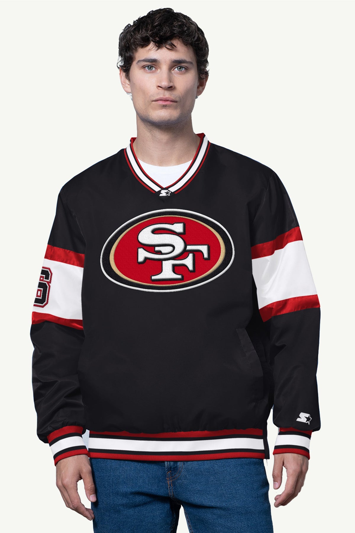 Starter Quality | MENS SAN FRANCISCO 49ERS V-NECK PULLOVER