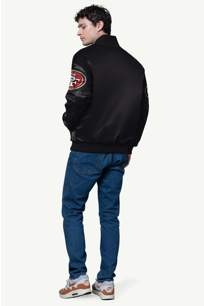 Starter Featured | MENS SAN FRANCISCO 49ERS SATIN VARSITY JACKET