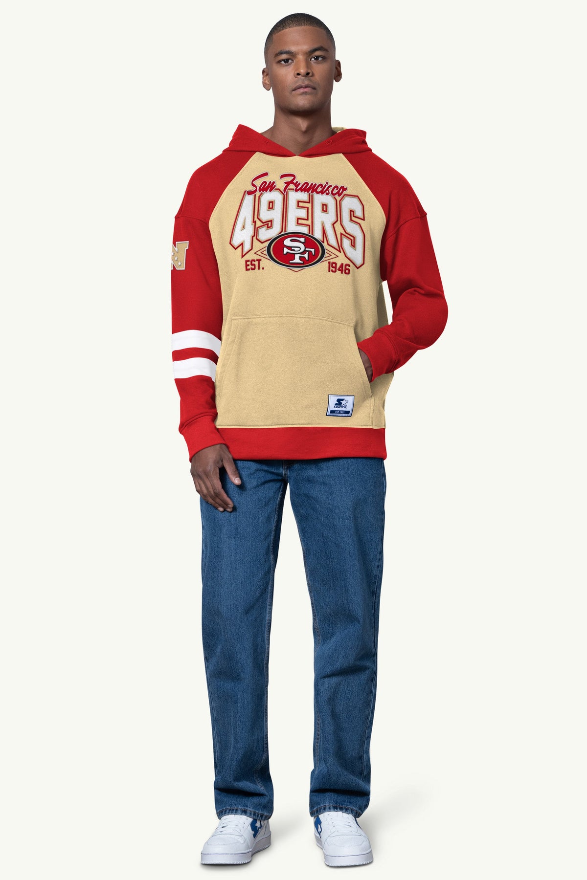 Starter Everyday | MENS SAN FRANCISCO 49ERS INTERCEPTION COLORBLOCK HOODIE