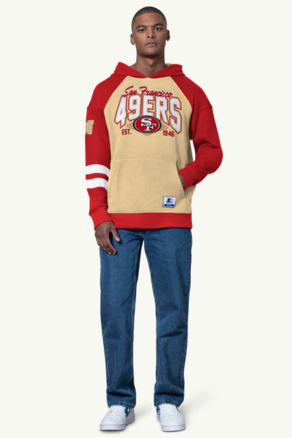 Starter Everyday | MENS SAN FRANCISCO 49ERS INTERCEPTION COLORBLOCK HOODIE