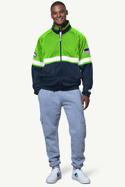 Starter Popular | MENS SEATTLE SEAHAWKS VETERAN TRACK JACKET