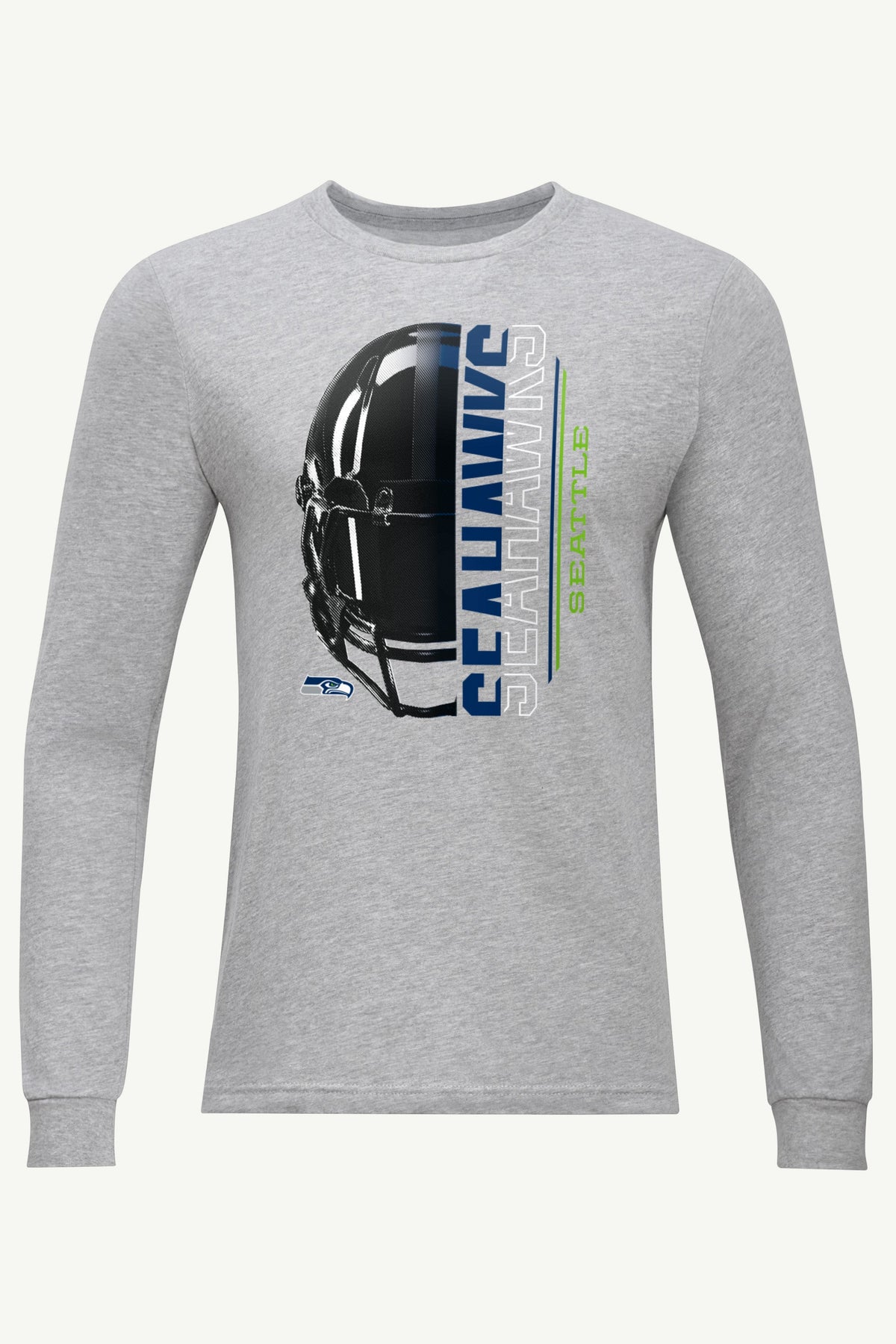Starter Best Price | MENS SEATTLE SEAHAWKS HALF HELMET LONG SLEEVE T SHIRT