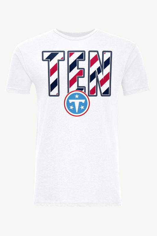 Starter Top Pick | MENS TENNESSEE TITANS STARS AND STRIPES T SHIRT