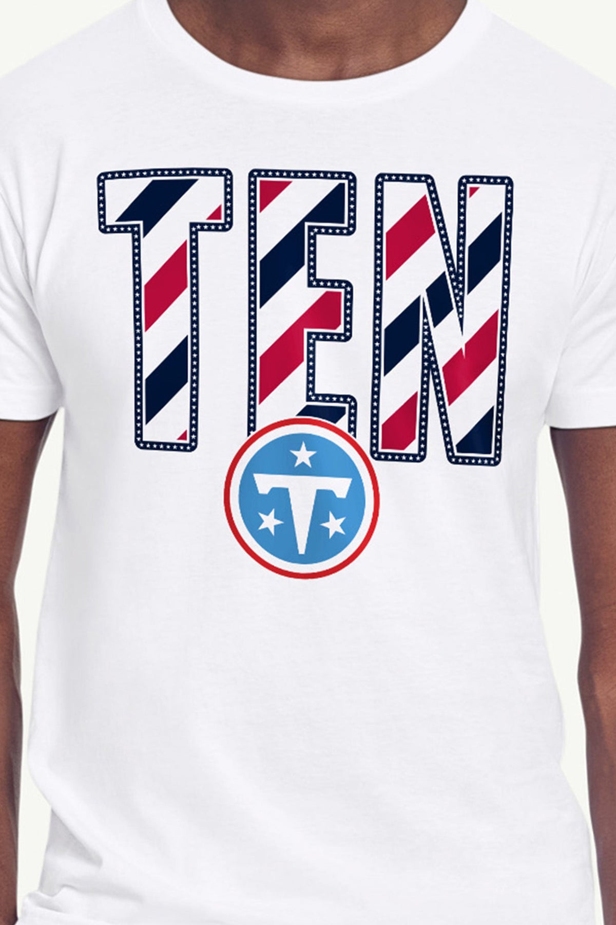 Starter Top Pick | MENS TENNESSEE TITANS STARS AND STRIPES T SHIRT