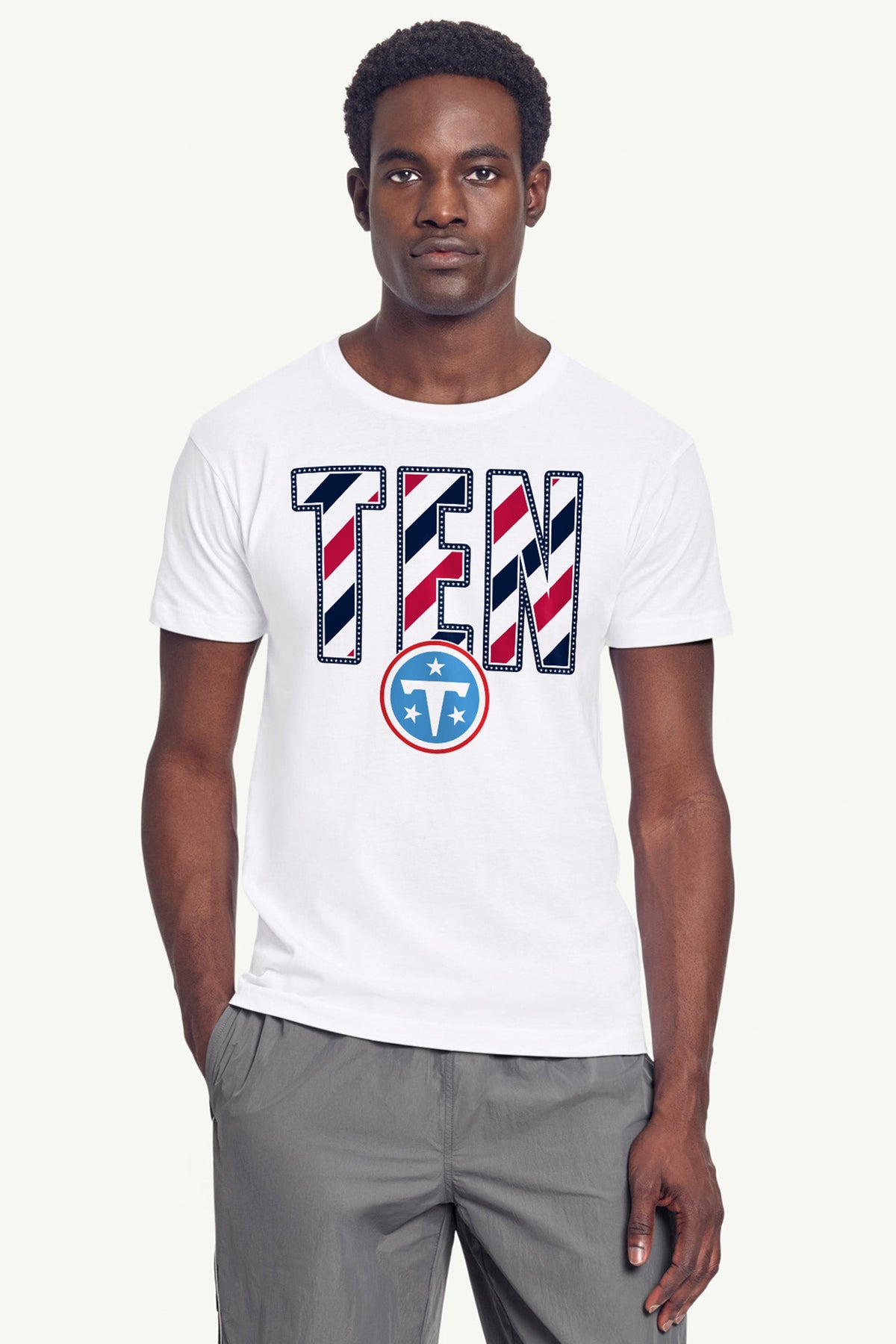 Starter Top Pick | MENS TENNESSEE TITANS STARS AND STRIPES T SHIRT