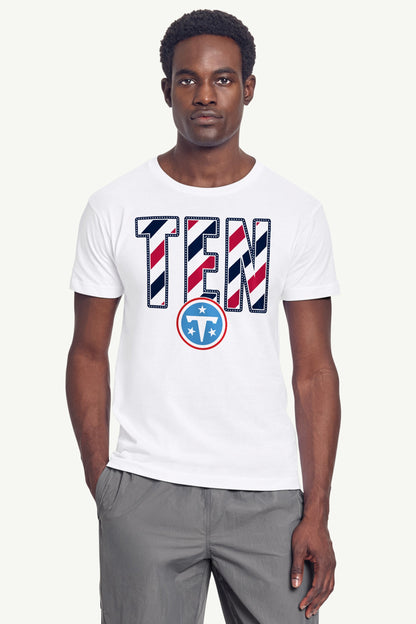 Starter Top Pick | MENS TENNESSEE TITANS STARS AND STRIPES T SHIRT