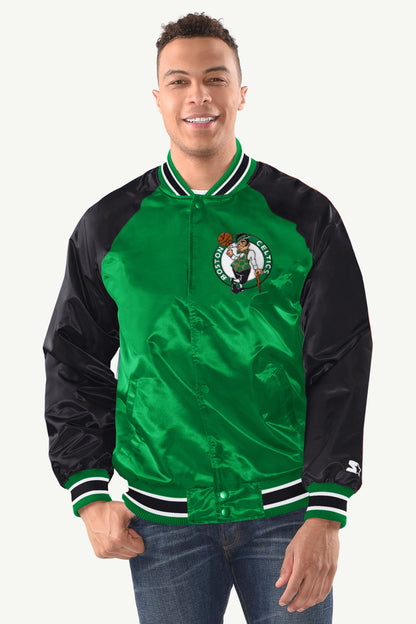 Starter Latest | MENS BOSTON CELTICS INDUCTEE SATIN VARSITY JACKET