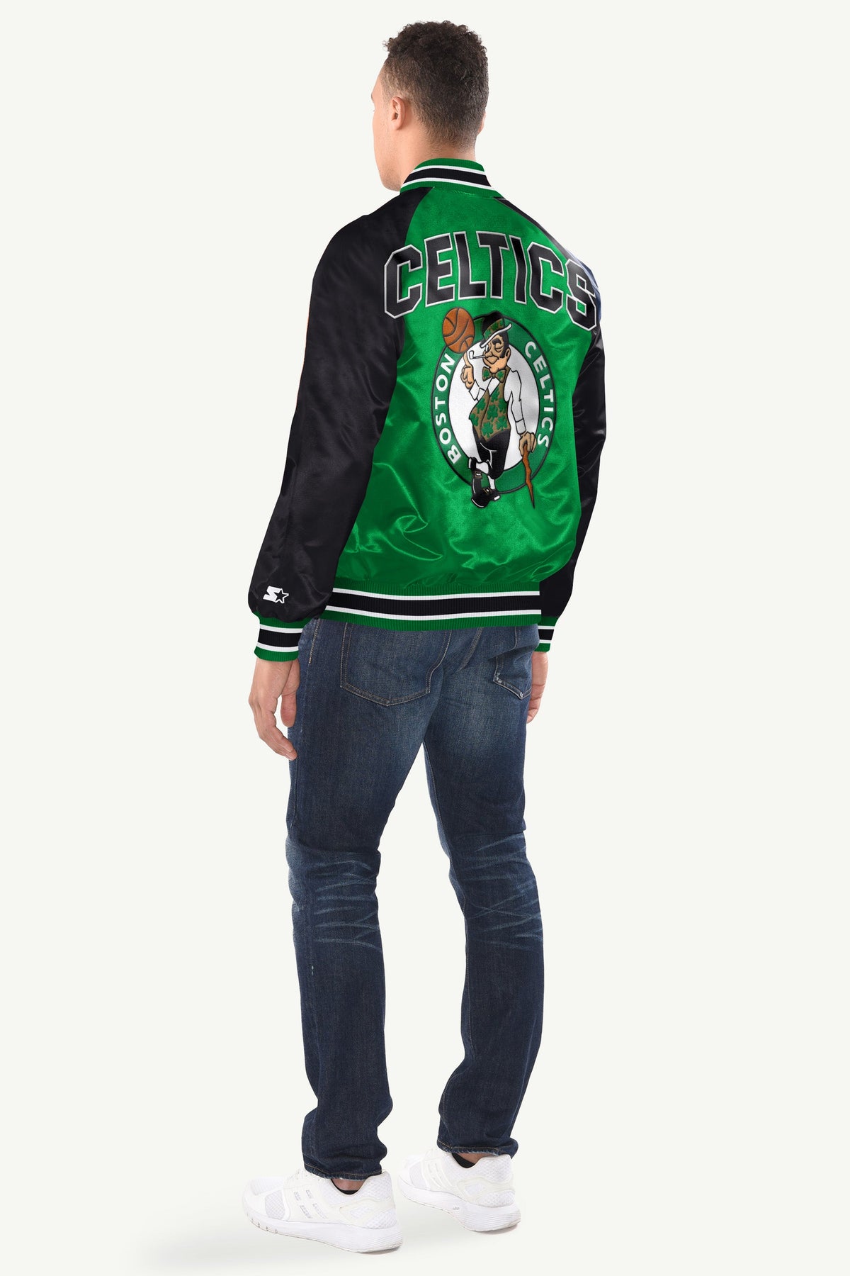 Starter Latest | MENS BOSTON CELTICS INDUCTEE SATIN VARSITY JACKET