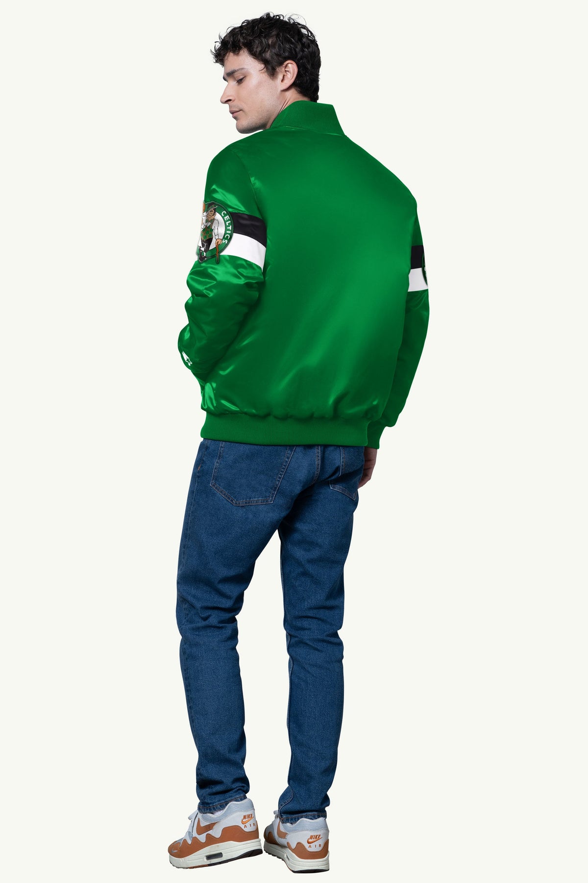 Starter Smart Buy | MENS BOSTON CELTICS TRIPLE OPTION SATIN VARSITY JACKET