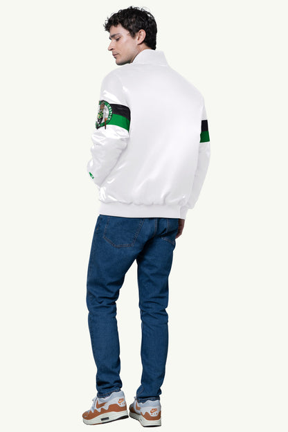 Starter Best Seller | MENS BOSTON CELTICS TRIPLE OPTION SATIN VARSITY JACKET