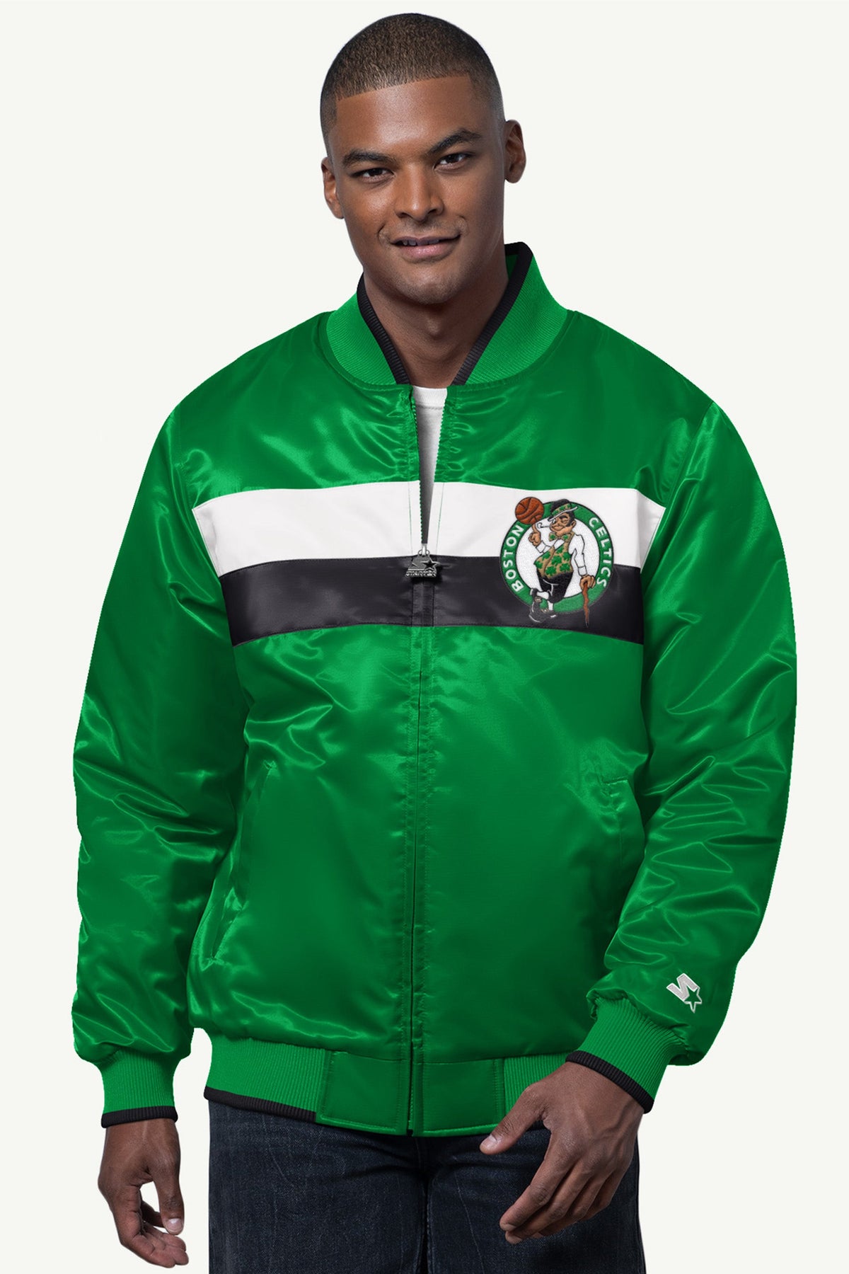 Starter Trending | MENS BOSTON CELTICS AMBASSADOR SATIN VARSITY JACKET