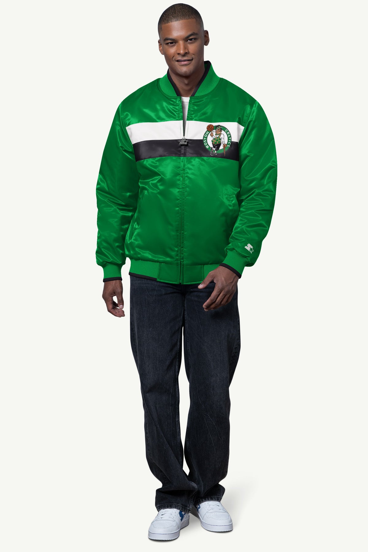 Starter Trending | MENS BOSTON CELTICS AMBASSADOR SATIN VARSITY JACKET