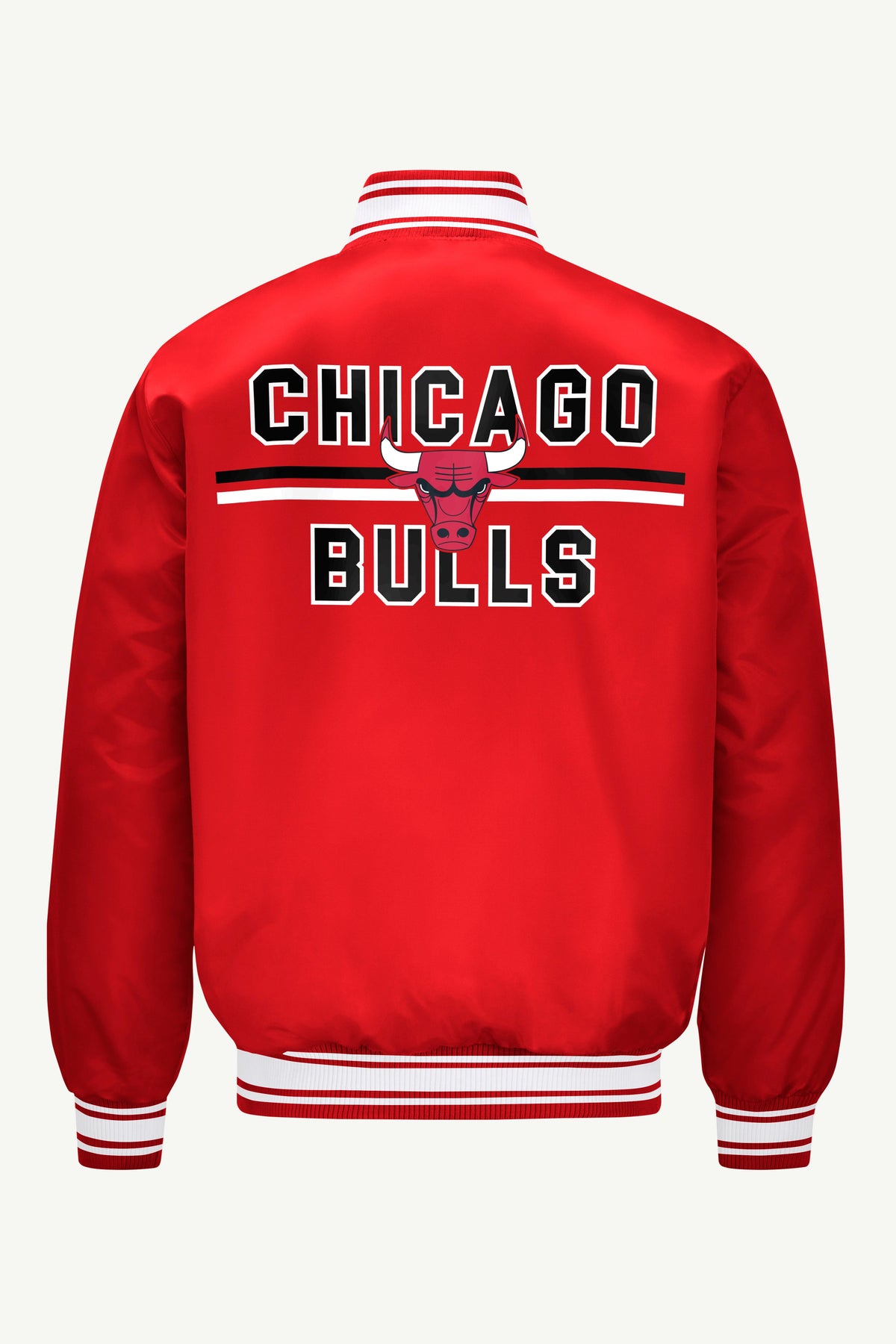 Starter Sale | MENS CHICAGO BULLS MESH LOOK SATIN VARSITY JACKET