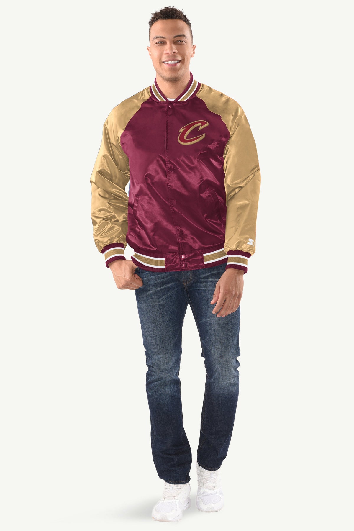 Starter Top Pick | MENS CLEVELAND CAVALIERS INDUCTEE SATIN VARSITY JACKET