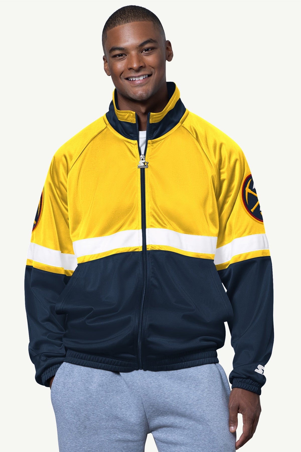 Starter Sale | MENS DENVER NUGGETS VETERAN TRACK JACKET