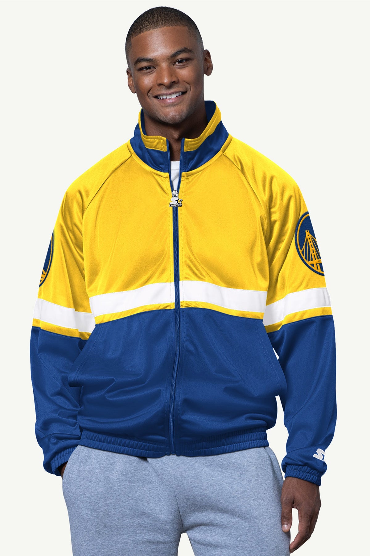 Starter Top Pick | MENS GOLDEN STATE WARRIORS VETERAN TRACK JACKET