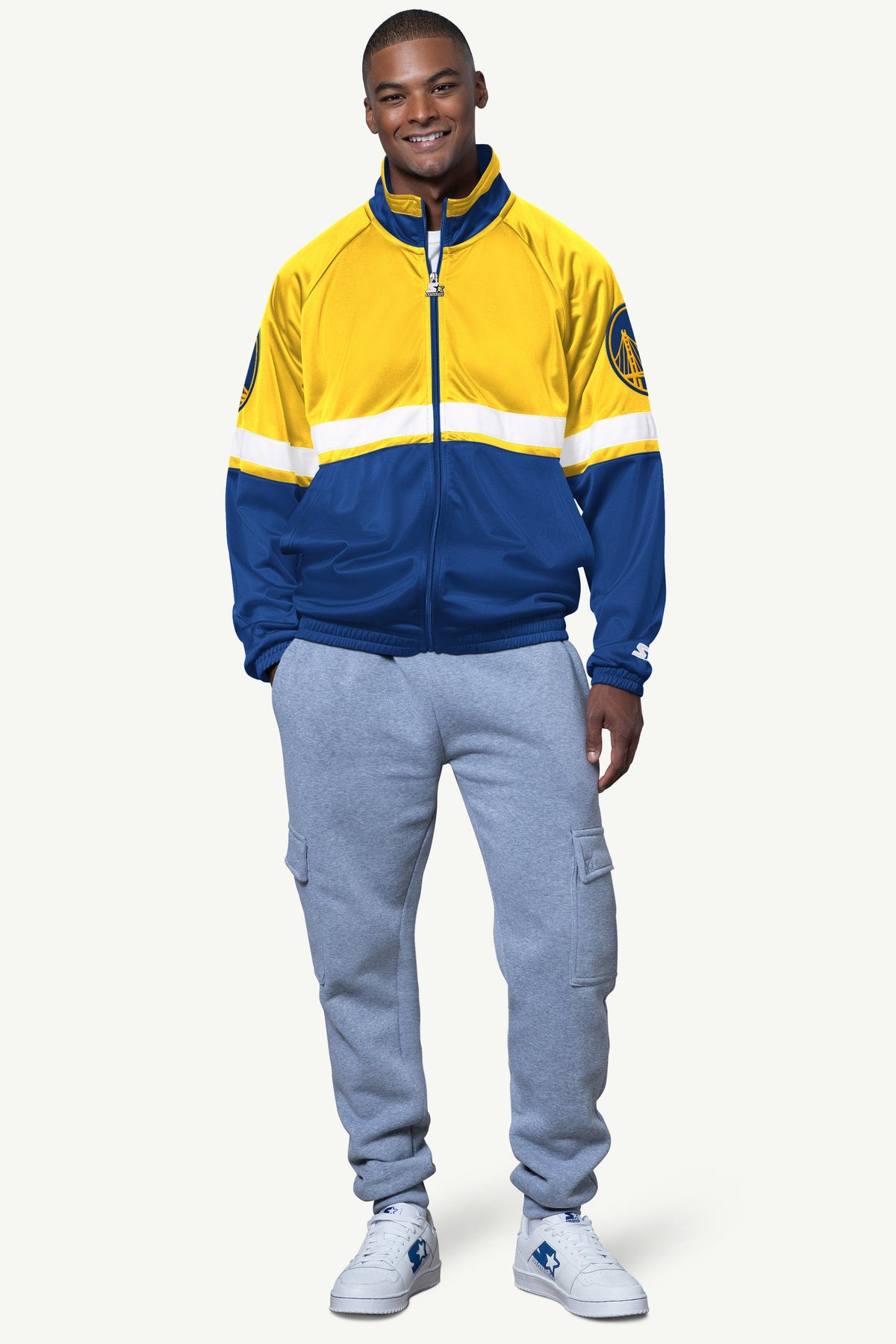 Starter Top Pick | MENS GOLDEN STATE WARRIORS VETERAN TRACK JACKET