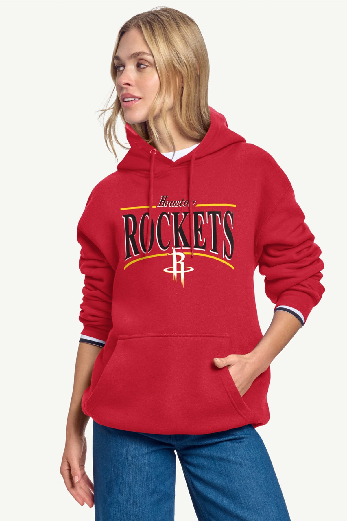 Starter Value | WOMENS HOUSTON ROCKETS ARCH STRIPE HOODIE