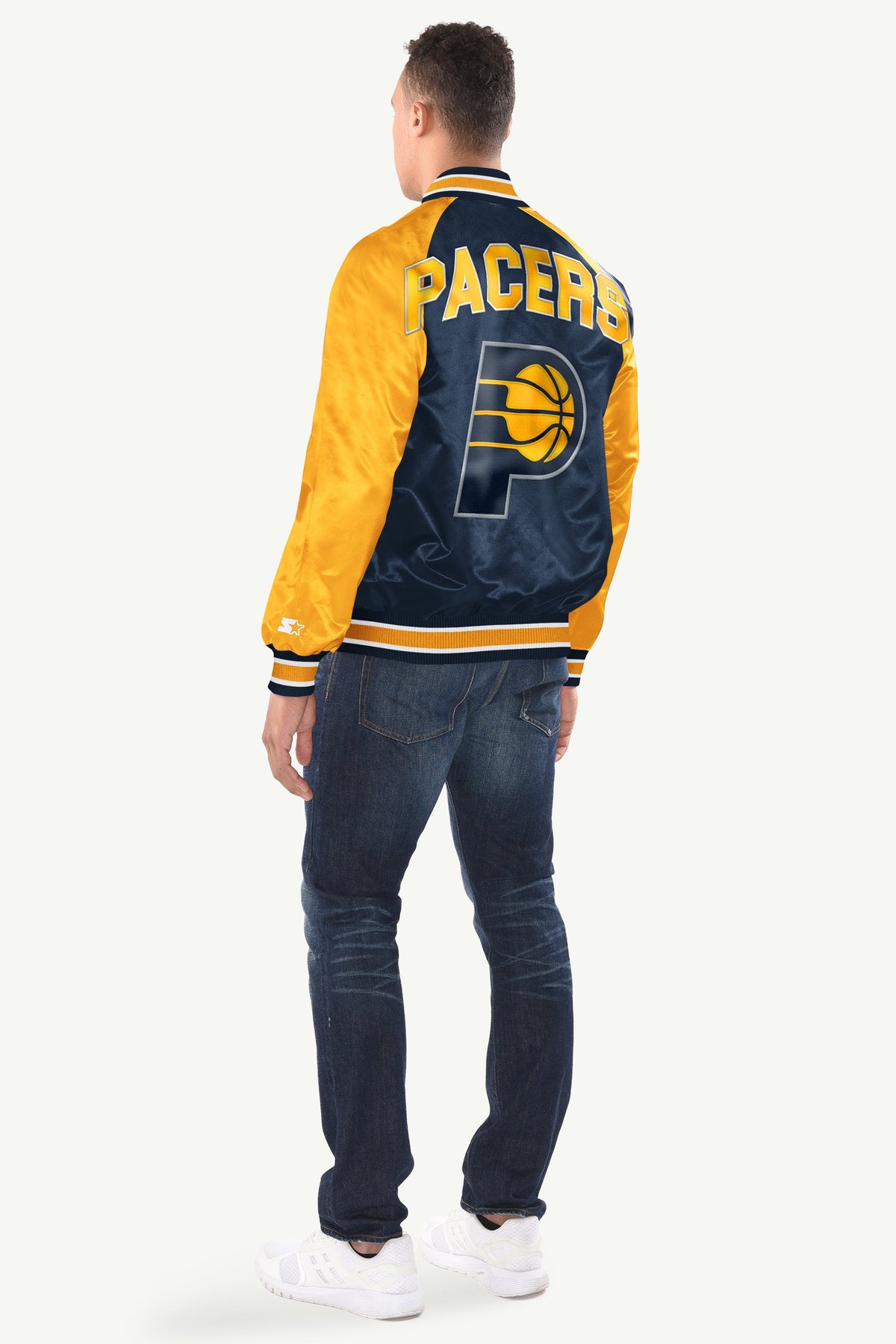 Starter Special Offer | MENS INDIANA PACERS INDUCTEE SATIN VARSITY JACKET