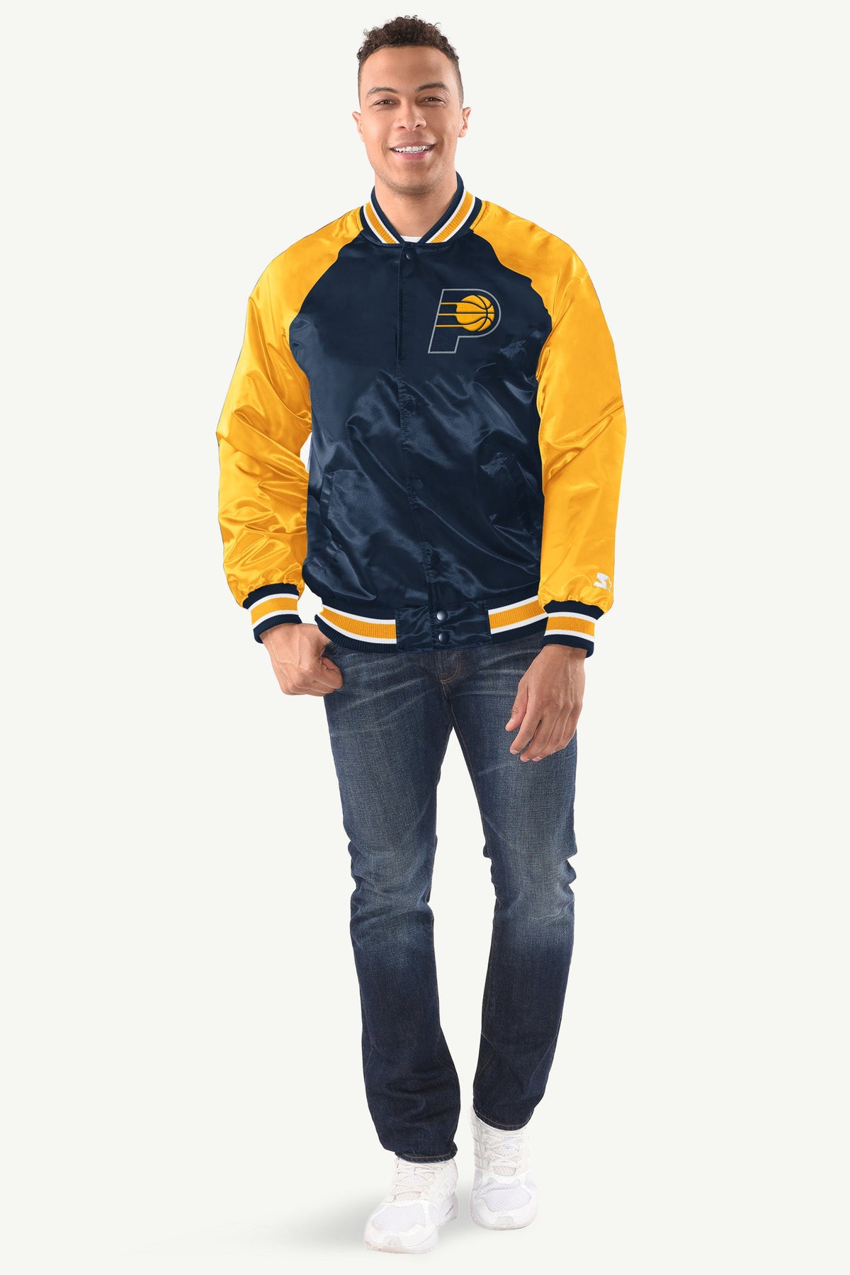 Starter Special Offer | MENS INDIANA PACERS INDUCTEE SATIN VARSITY JACKET