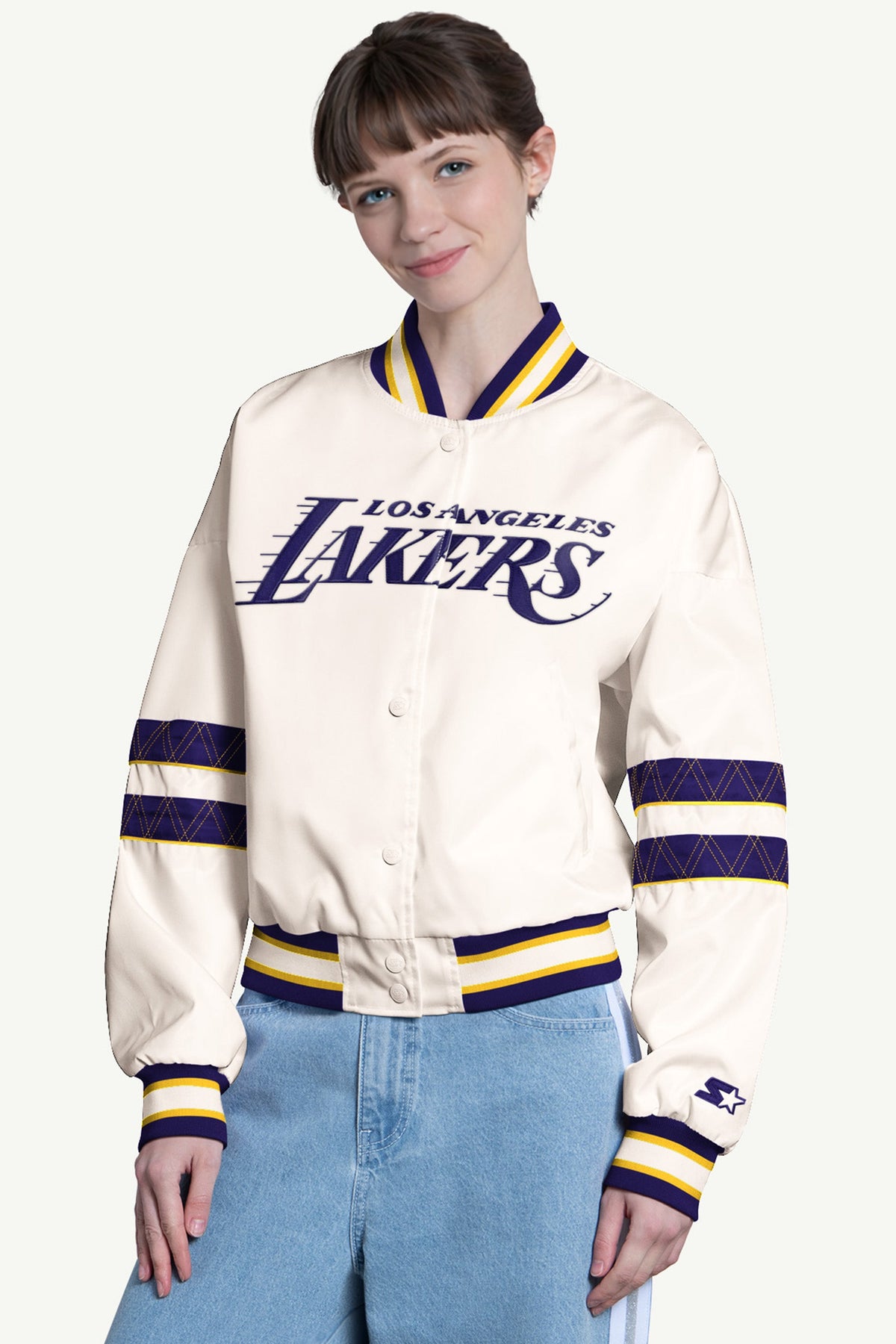 Starter Trending | WOMENS LA LAKERS INTERCEPTION VARSITY JACKET